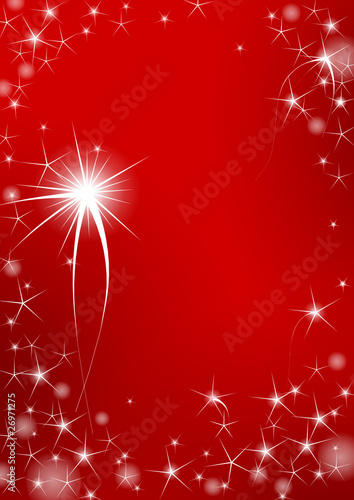 red falling star