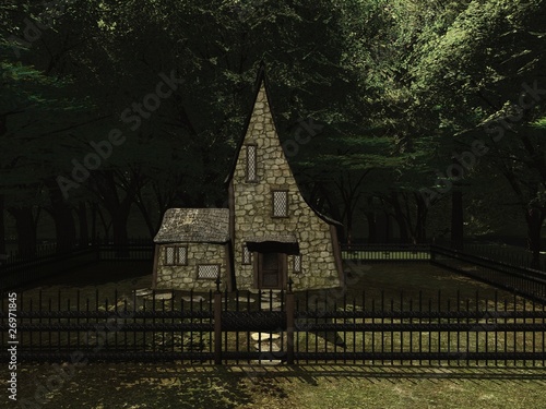 Das Hexenhäuschen im Wald