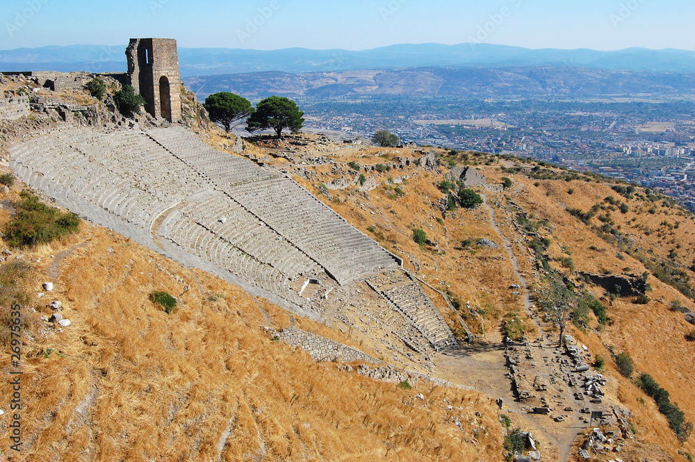 The ancient theatre at Pergamon in Turkey.