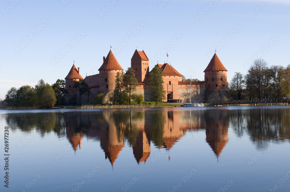 Island castle in Trakai,one of the most popular touristic destin