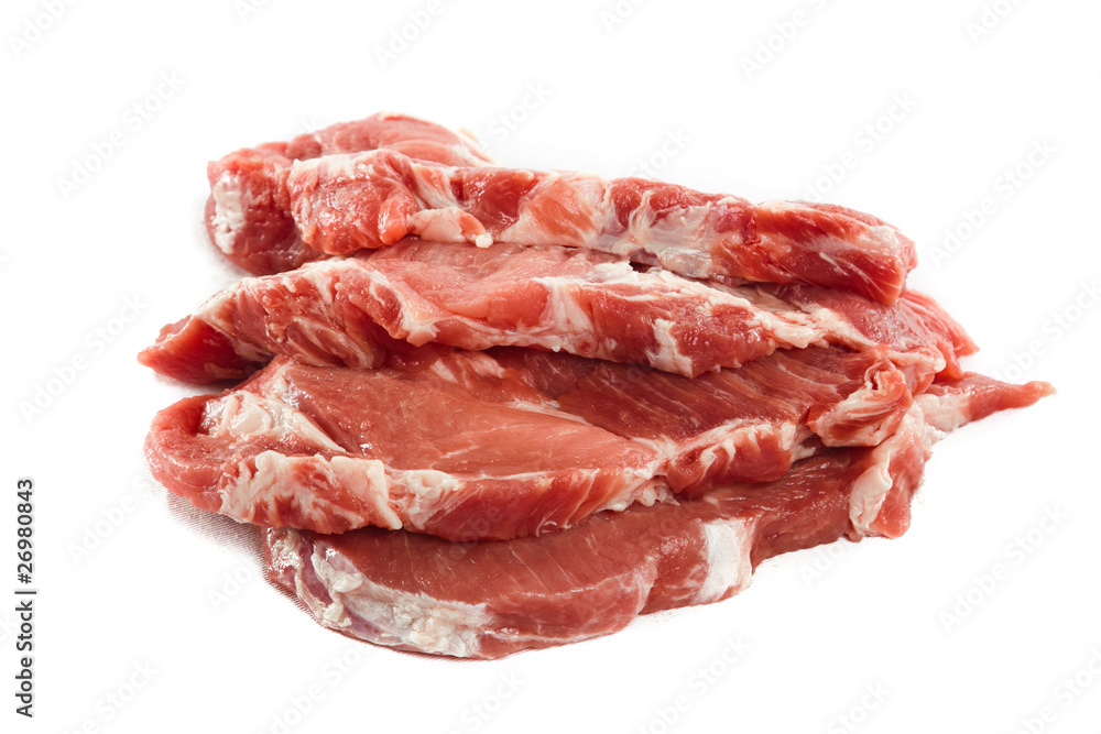 Raw juicy meat