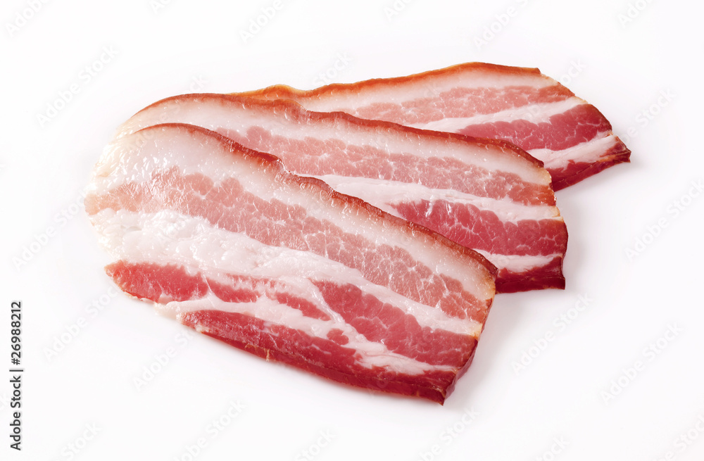 Cured bacon