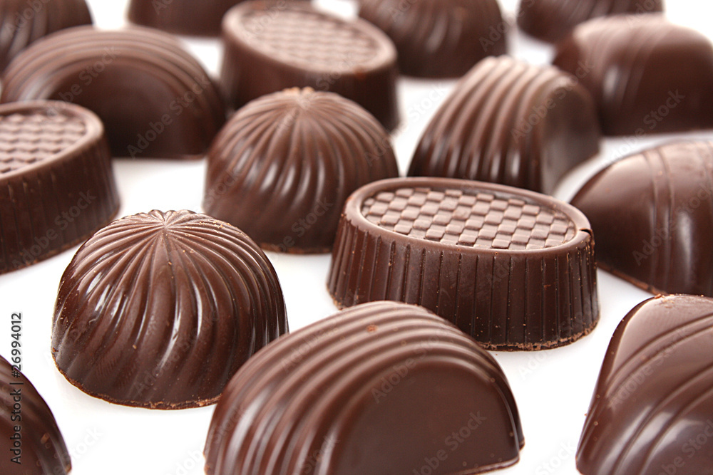 Chocolate isolated on white Chocolate isolated on white