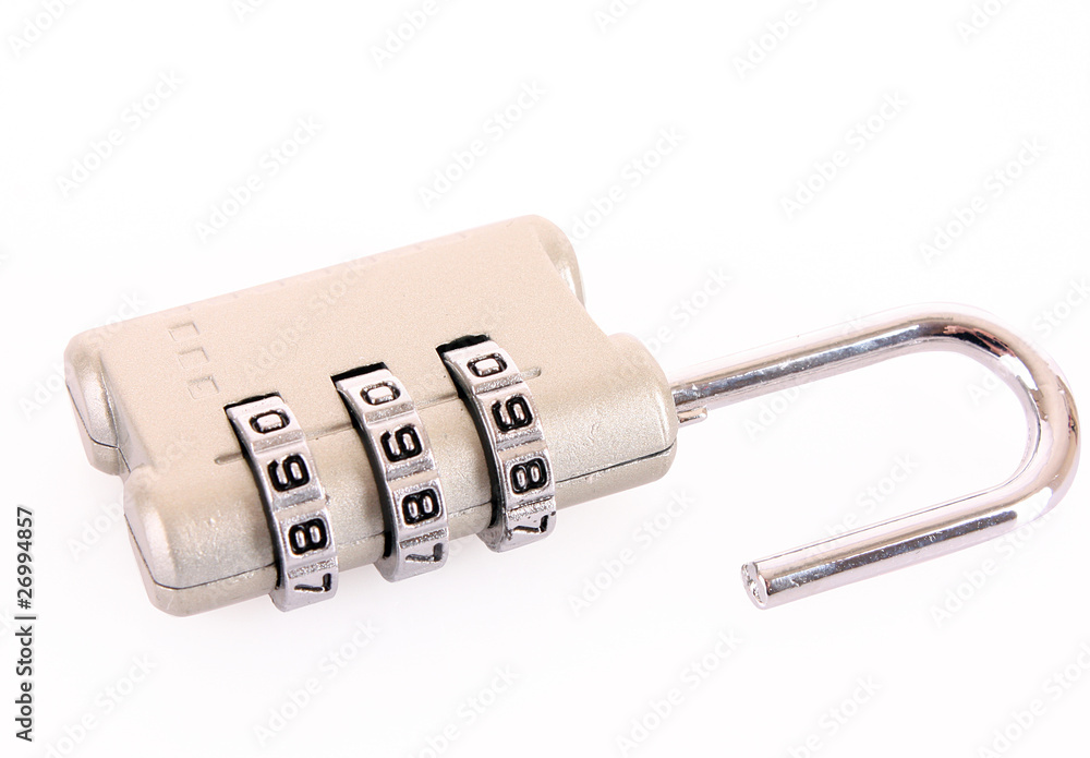 Digital combination lock isolated on white Digital combination lock isolated on white