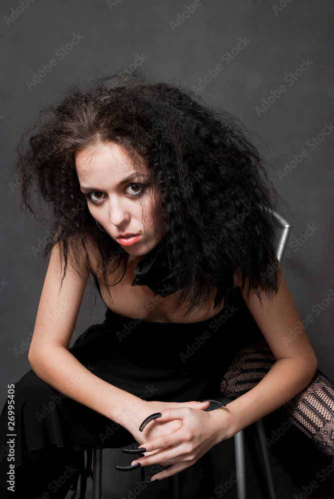 witch with black nails witch with black nails