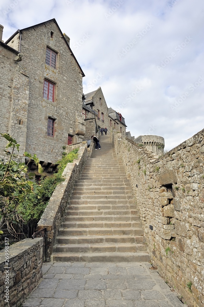 Escaliers du Mont-Saint-Michel
