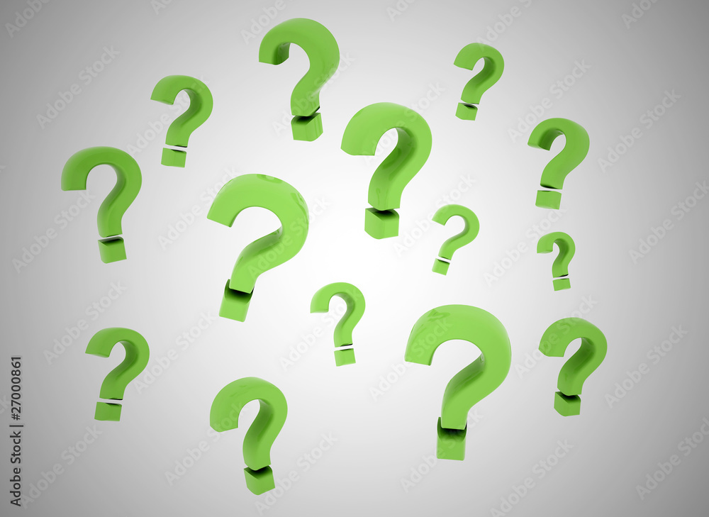 Question marks floating Question marks floating