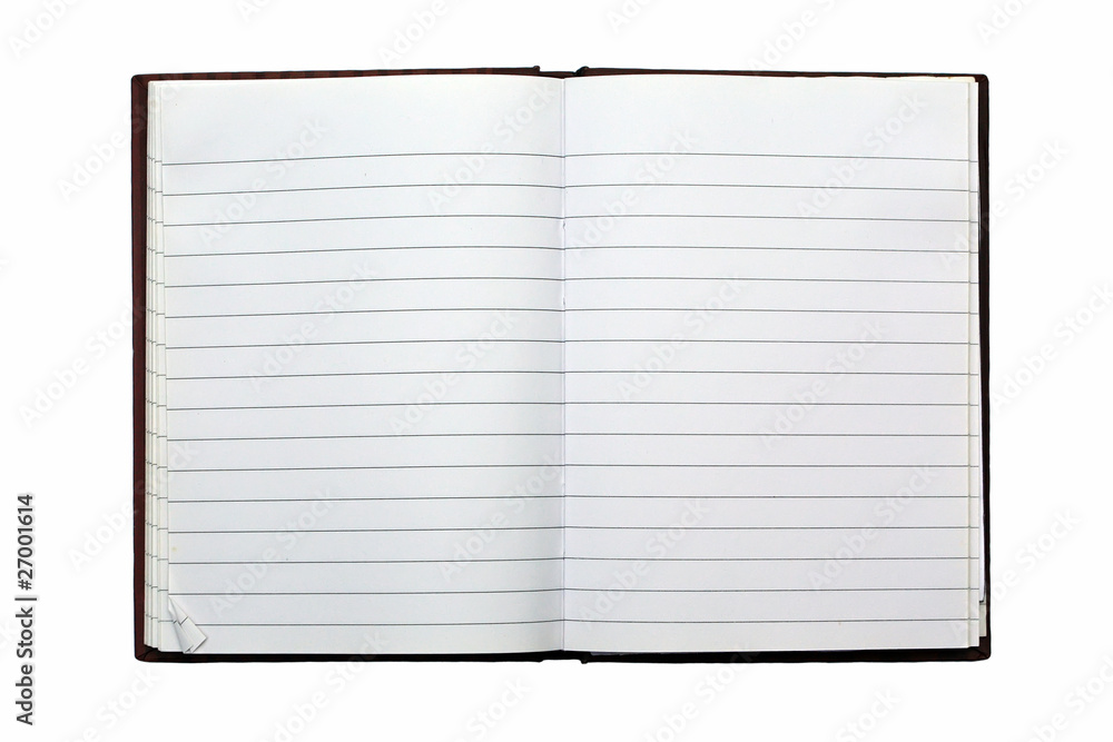 Blank NoteBook open Blank NoteBook open