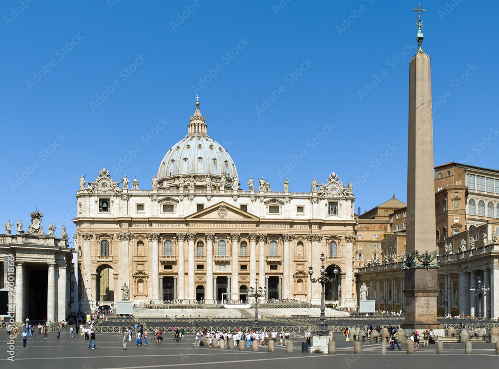 Naklejka premium Bazylika św. Piotra, Watykan, Rzym