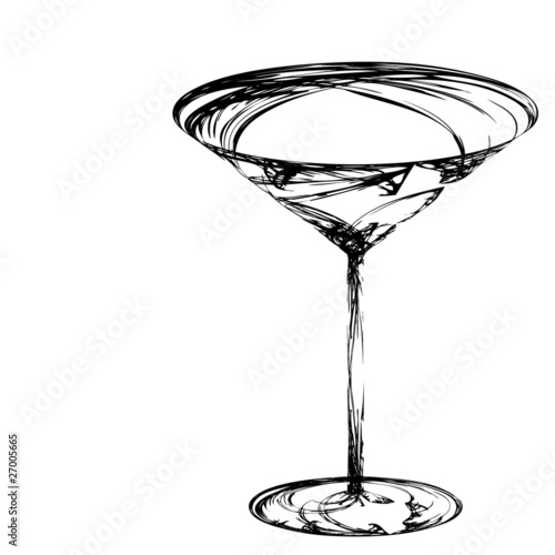 The stylized wine glass for fault