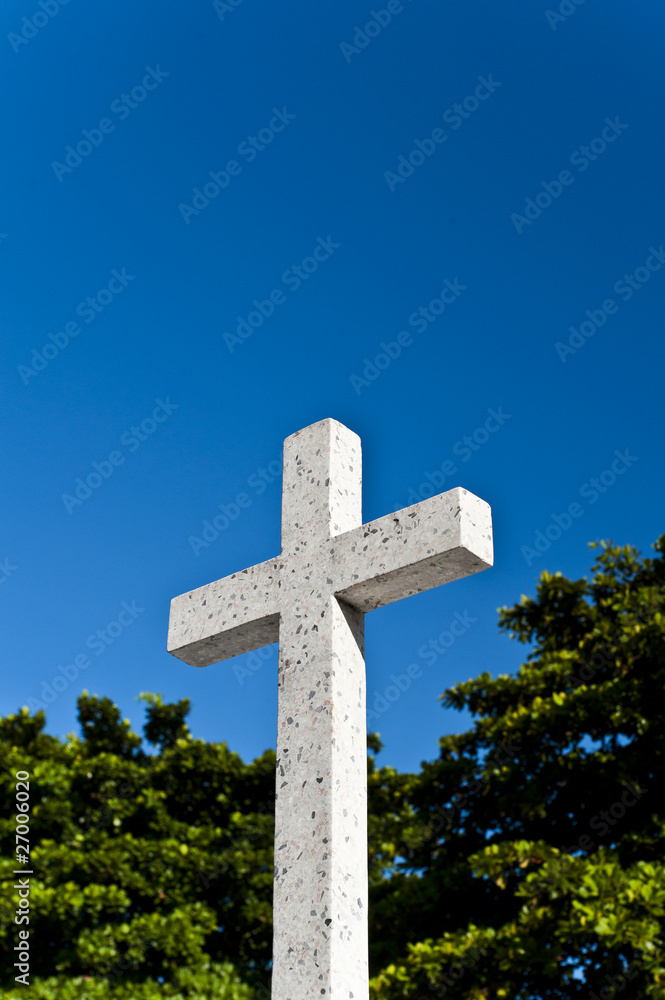 Bright white cross Bright white cross