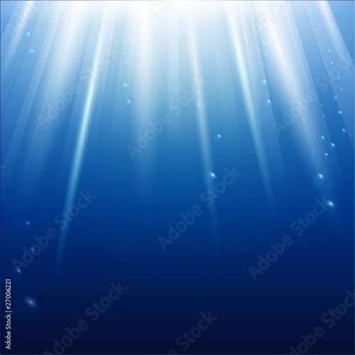 under water