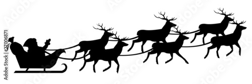 Santa Claus On Sledge