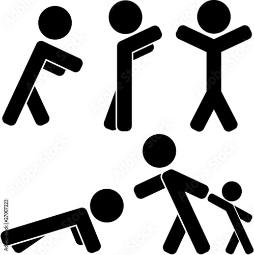 Silhouettes of people