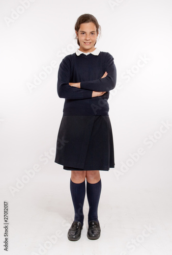 Schoolgirl full portrait