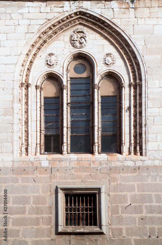 Windows on Saint Mary Cathedral,Toledo, Spain