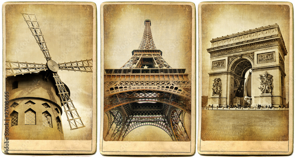 Obraz premium Paris - vintage photoalbum series