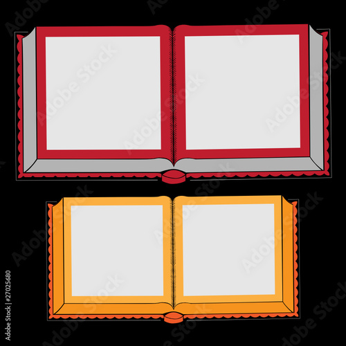 opened book vector illustration