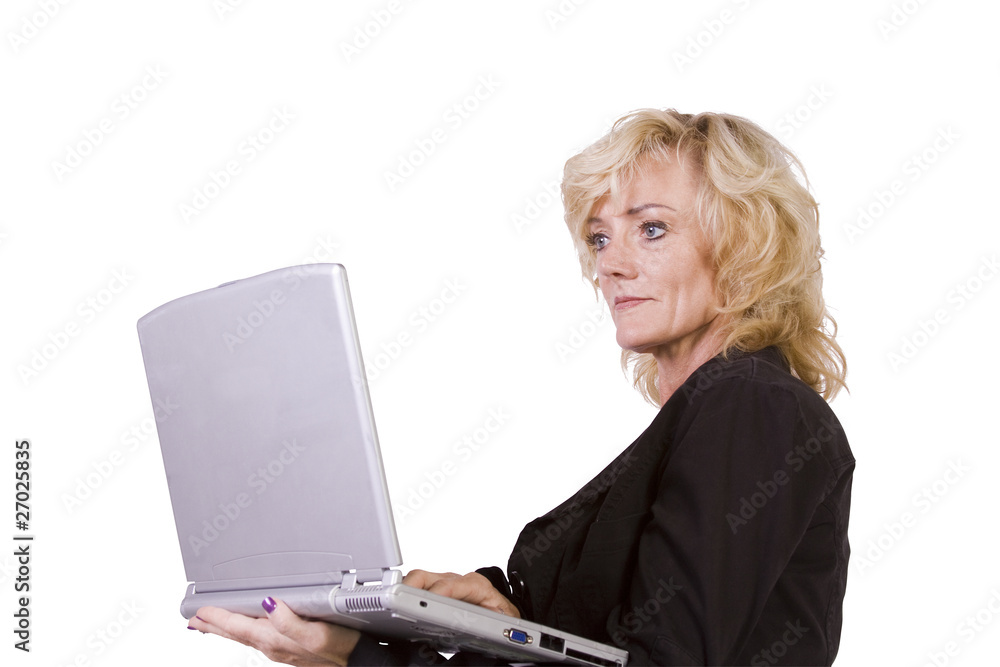 Beautiful Girl Holding a Laptop Beautiful Girl Holding a Laptop
