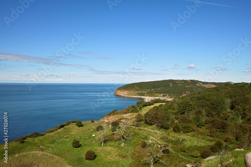View from Hammershus castle on Bornholm, Denmark