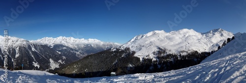 Alps winter panorama
