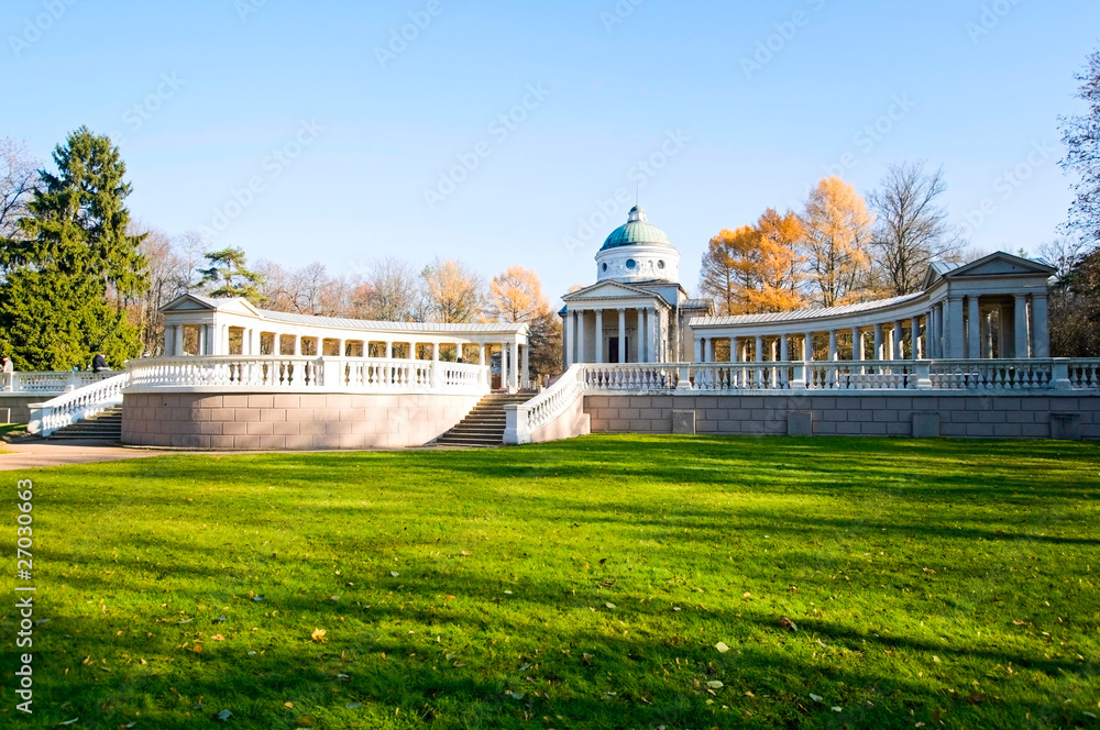 Colonnade - mausoleum of Yussupovs in Arkhangelskoe estate
