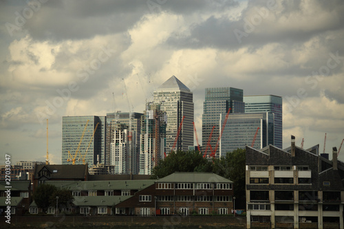 View of London's Canary Wharf