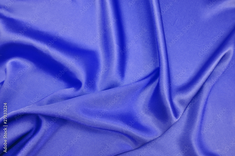Drape background of blue silk Drape background of blue silk
