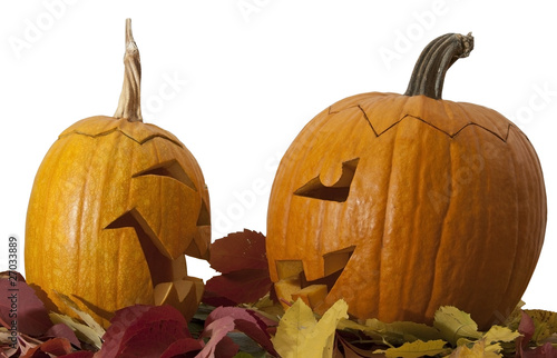 Two Jack O' Lanterns