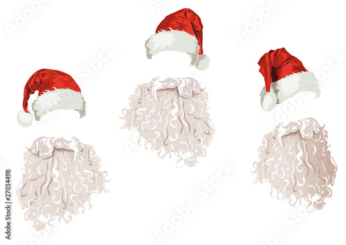 cappelli e barbe di Babbo Natale