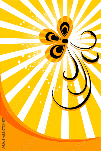Orange background