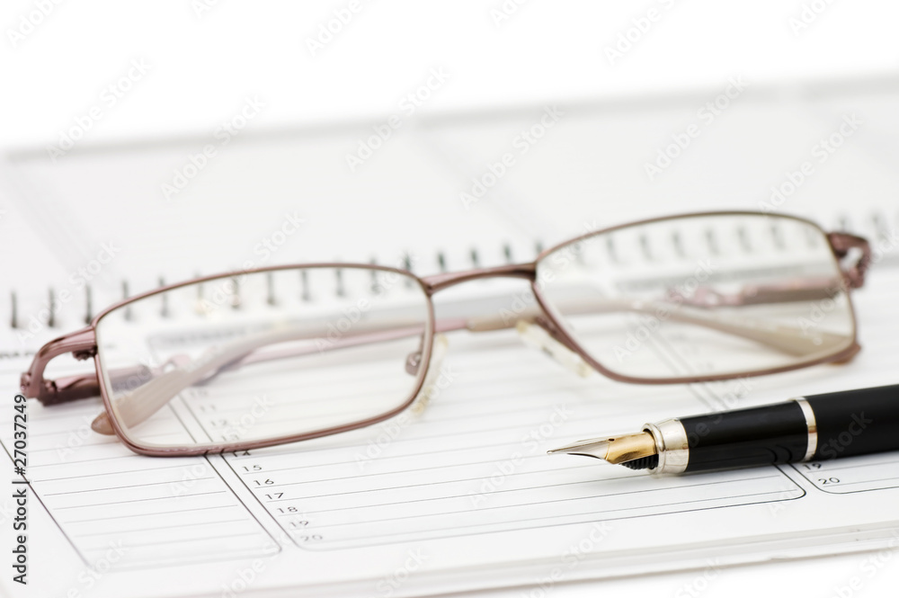 Fountain Pen and blank spiral bound notepad Fountain Pen and blank spiral bound notepad