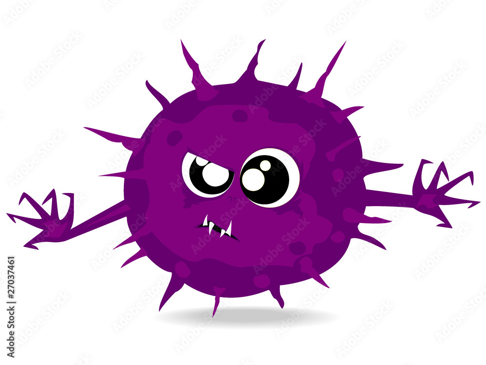 cartoon purple monster vector illustration cartoon purple monster vector illustration