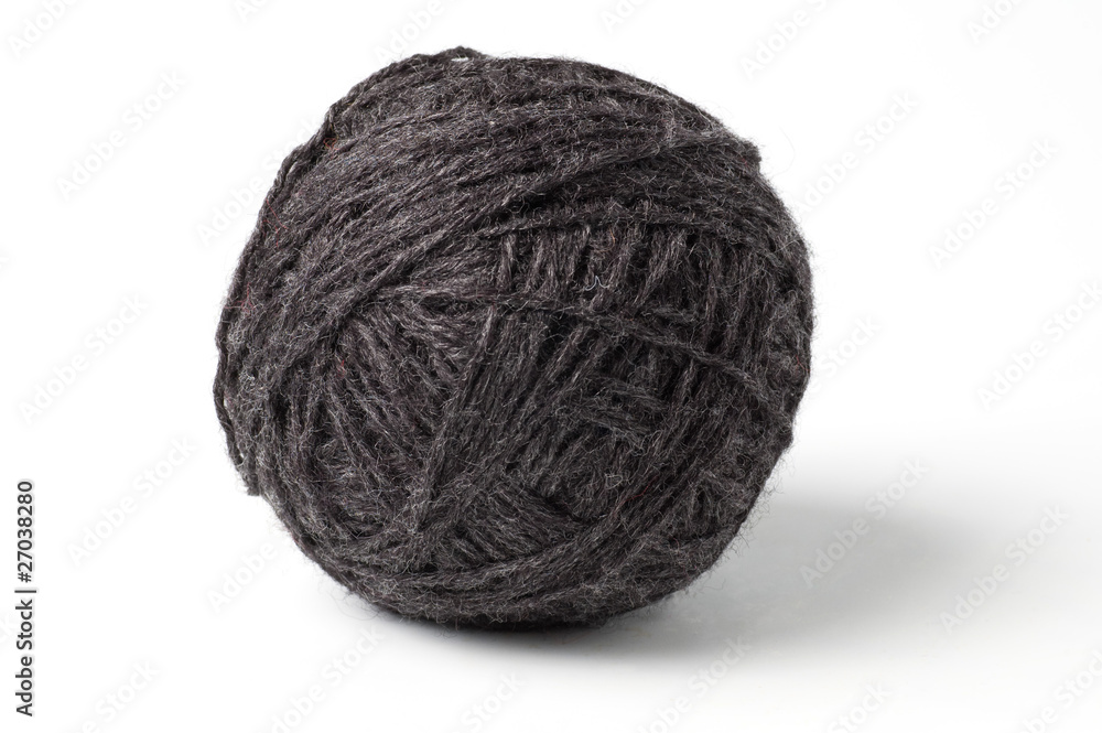 Clew of black thread Clew of black thread