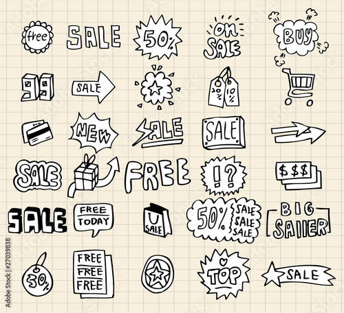 hand draw sale element