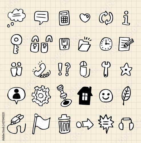hand draw web icon