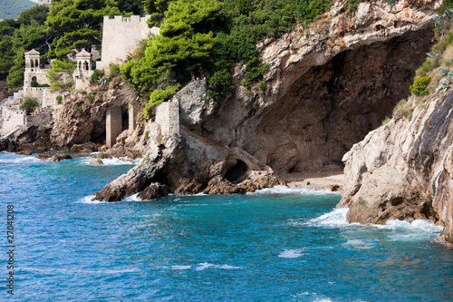 Cave on the Adriatic Sea Coastline © Artur Bogacki