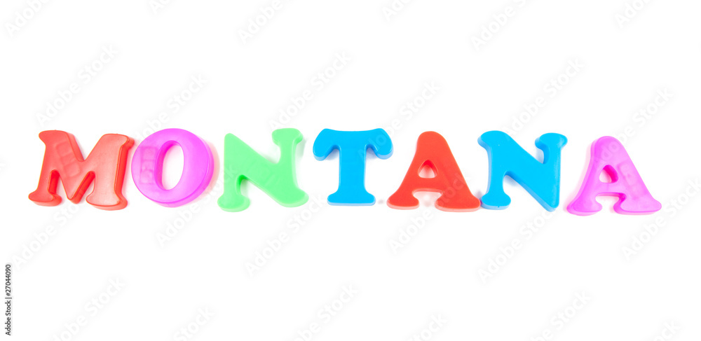 montana written in fridge magnets montana written in fridge magnets