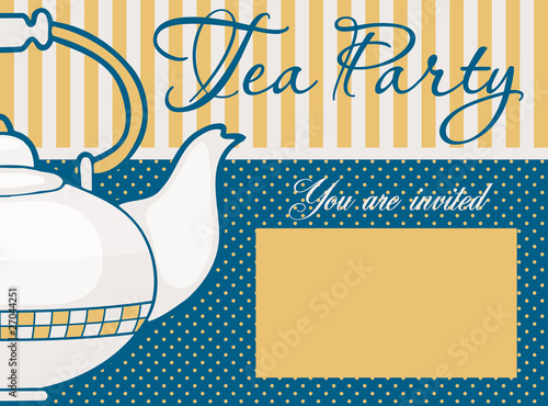 Tea party invitation card