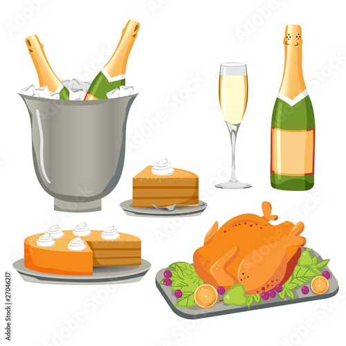 Delicious meal set