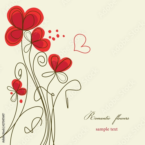 Romantic floral background