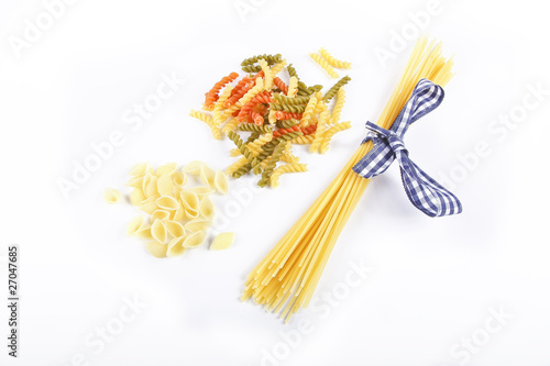 Colorful noodles photo