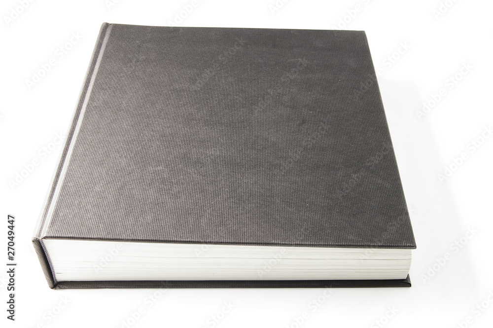 closed book with blank cover, space for text closed book with blank cover, space for text