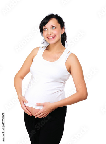 Charming pregnant mother