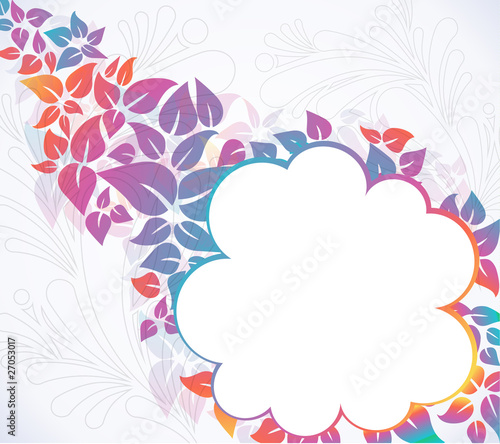 Colorful floral background vector