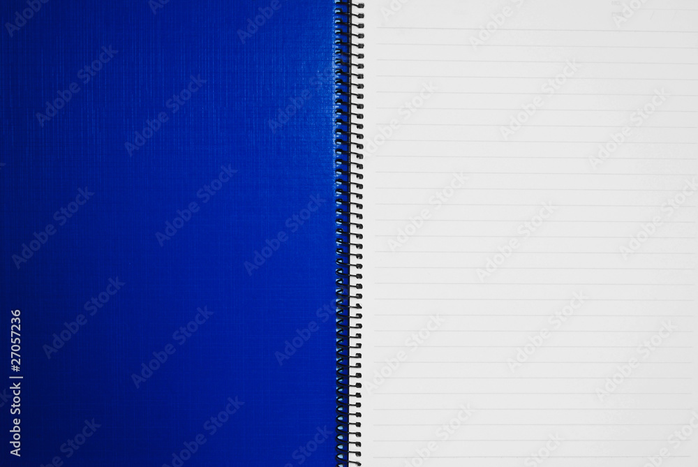 blank blue notebook open two page background blank blue notebook open two page background