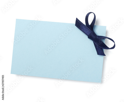 blue ribbon card note