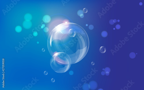 Realistic vector soap bubbles