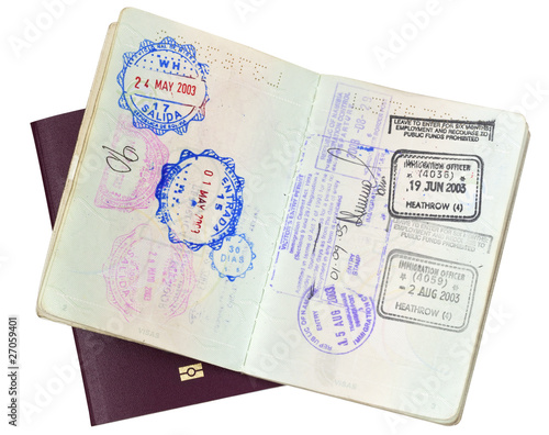 Photography Passport Stamps (with Path)