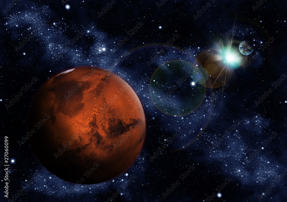 Obraz premium Mars to Earth